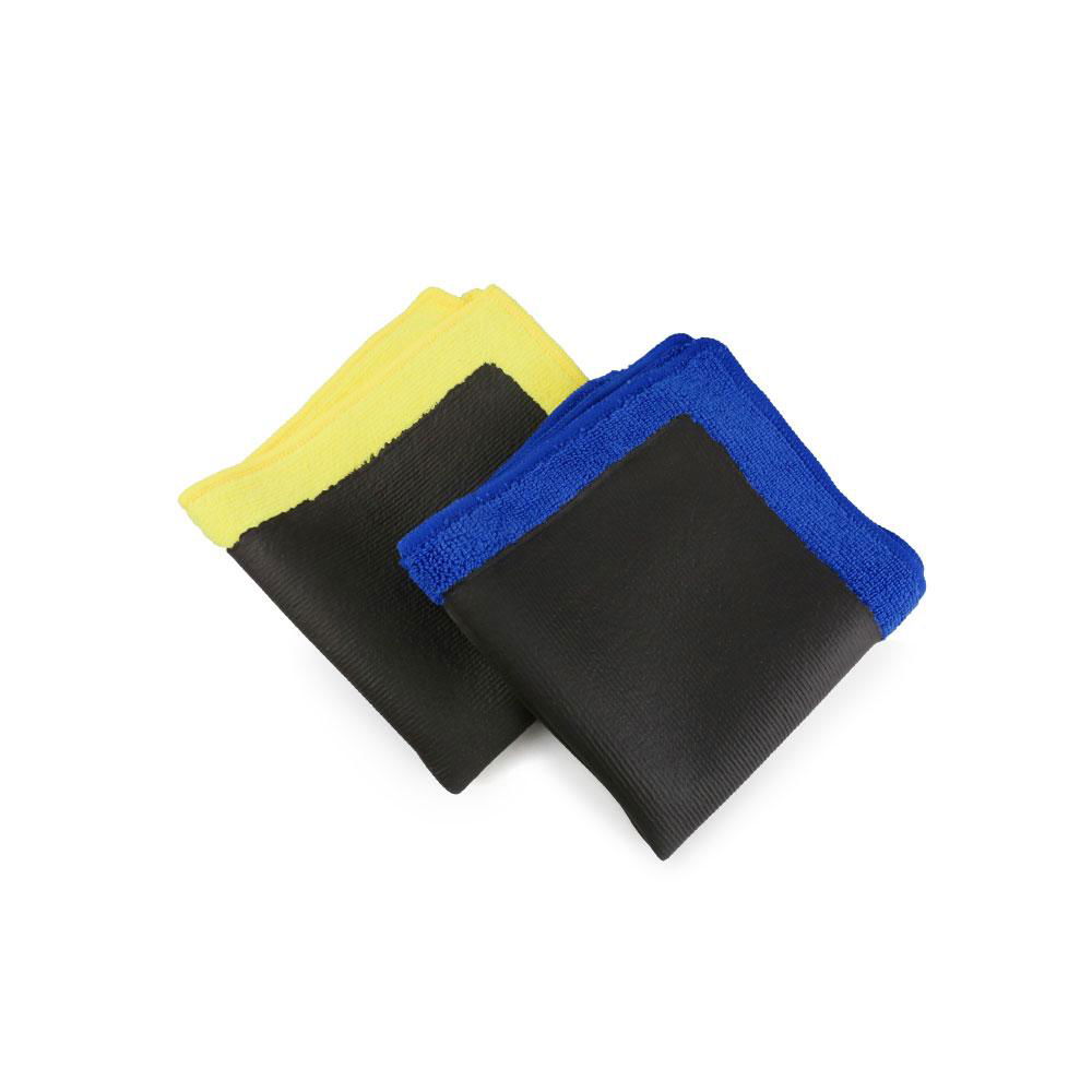 BT-6009 Medium Clay Towel Clay Pads Mitt  Blue and Yellow for Car Washing 4