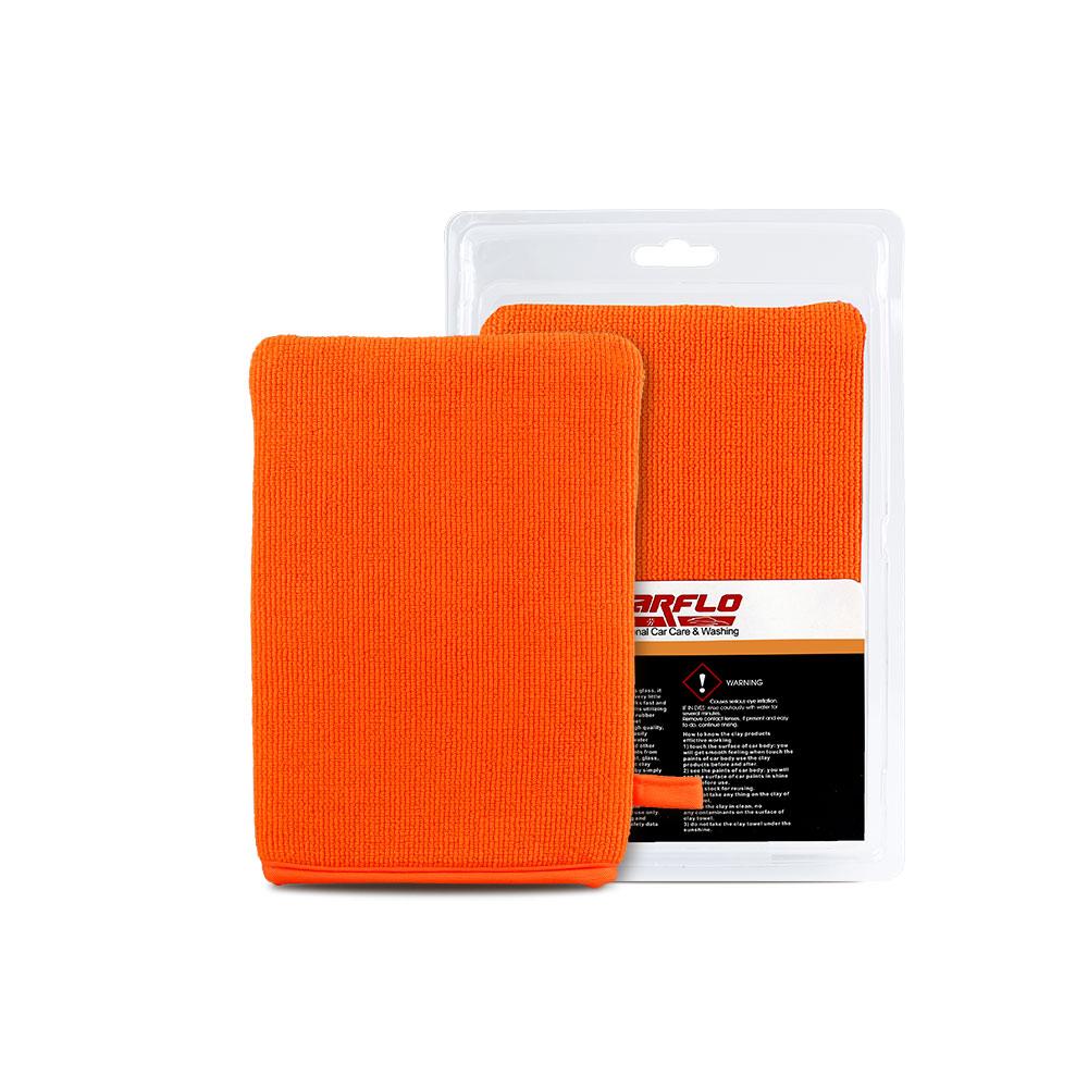 orange clay mitt