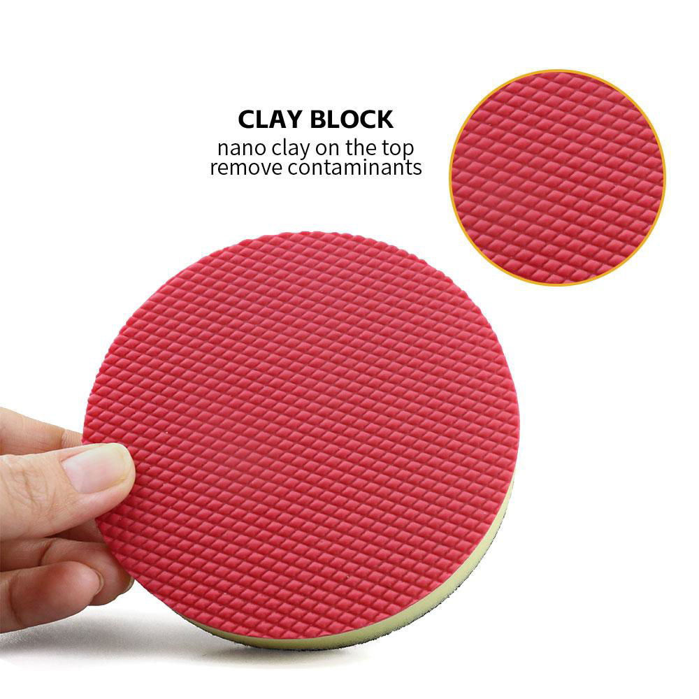 BT-6012 Clay Pads 80mm size Clay Bar Pad with Applicatoer 3