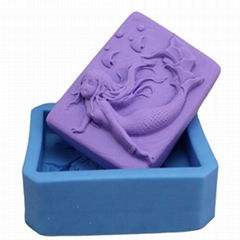 R0828 Mermaid Silicone Soap Mold Silicone chocolate resin clays Mold