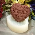 C0053 Heart Chocolate Silicone Soap Mold