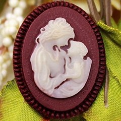 F0191 Mom and Baby Mold Souvenir Polymer Clay Molds Resin Mold