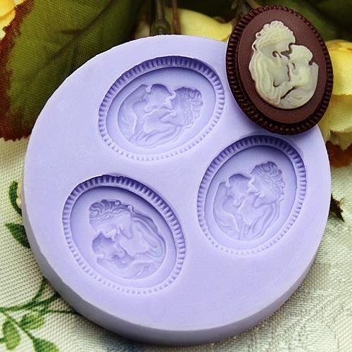 F0191 Mom and Baby Mold Souvenir Polymer Clay Molds Resin Mold  3
