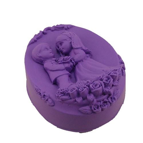 R0820 Wedding Silicone Soap Mold  Silicone  chocolate clays resin wedding Mold 4