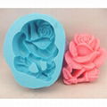 R0417 Mini Silicone Soap Mold rose