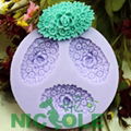 F0172 Mini flower silicone soap mold silicone resin clays  moulds 1