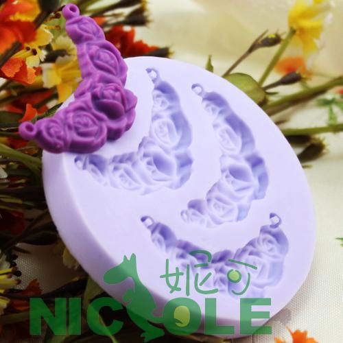 F0169 Mini Flower Silicone Soap Mold Silicone cake decoration resin clays Mould