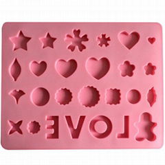  silicone baking cake mold/silicone chcolate resin ice clay  molds