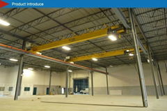 Low headroom single girder overhead