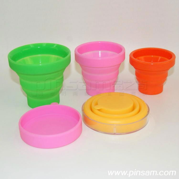  hot sell silicone fold cup
