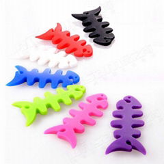 fish shaped silicone cable tidy