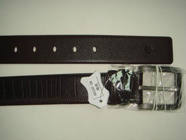 Man business genuine leather belt