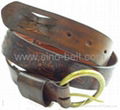 Man cowboy leisure leather belt