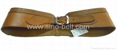 Lady’s classic elegant wide leather belt