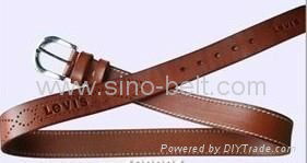 Lady's fashion brand narrow belt