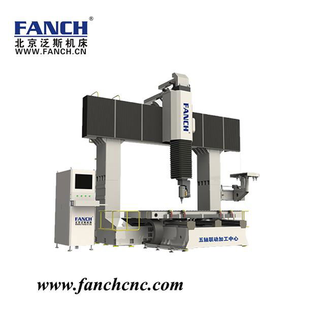 Five-Axis Machining Center with Carousel Tool Magazine