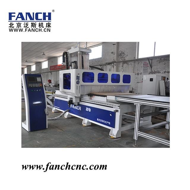 Hot sale customized kitchen cabinet and wardrobe production line/cnc router 4