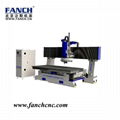 Table moving cnc machine with aggregate