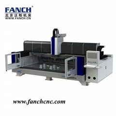 CNC stone cutting and polishing machine for quartz, granite, marble