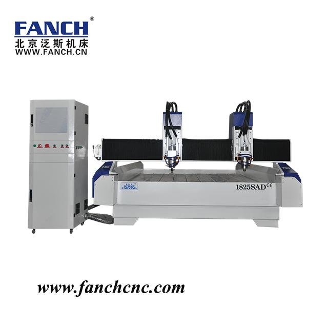 Granite CNC Router Machine with Two Spindles