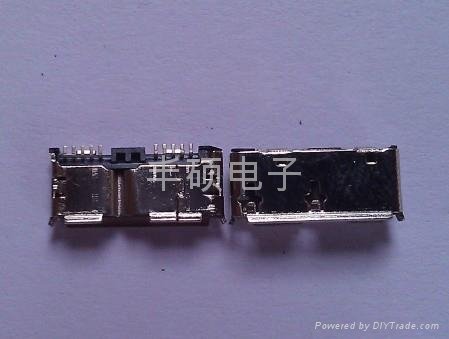 MICRO USB3.0 10PIN 母座接口 
