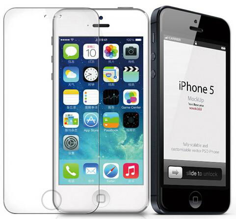 IPhone 4S 钢化膜 Iphone 4 苹果4S 钢化玻璃膜 超薄0.26mm 弧面钢化膜 5