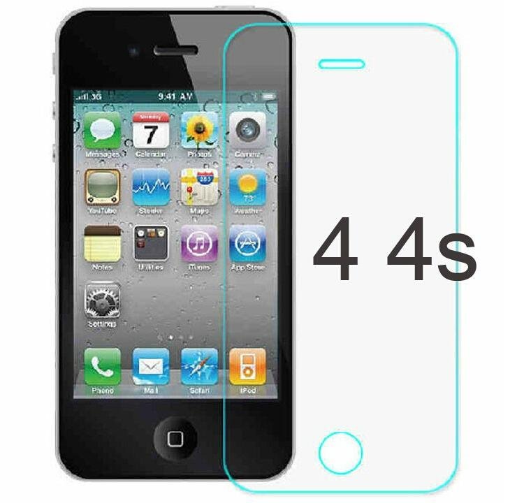 IPhone 4S IPhone 4 Tempered Glass Screen Protector 0.26mm 2.5D 9H Toughed Glass 3