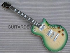 gibson les paul standard beautiful green burst electric guitar 