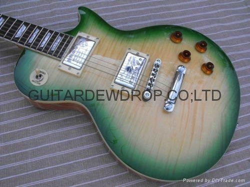 gibson les paul standard beautiful green burst electric guitar  2
