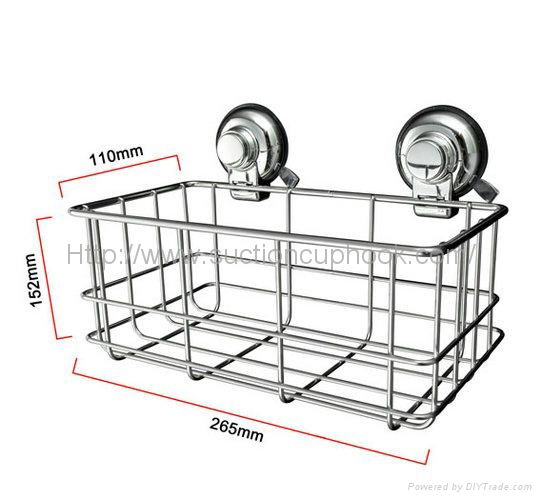 Suction Cup Shower Caddy Basket 2