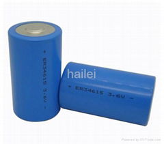       ER34615M Li-Socl2 Power Type Primary Lithium Battery 3.6V 16500mAh