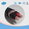 600V Single Phase Copper conductor concentric cable 3x4AWG