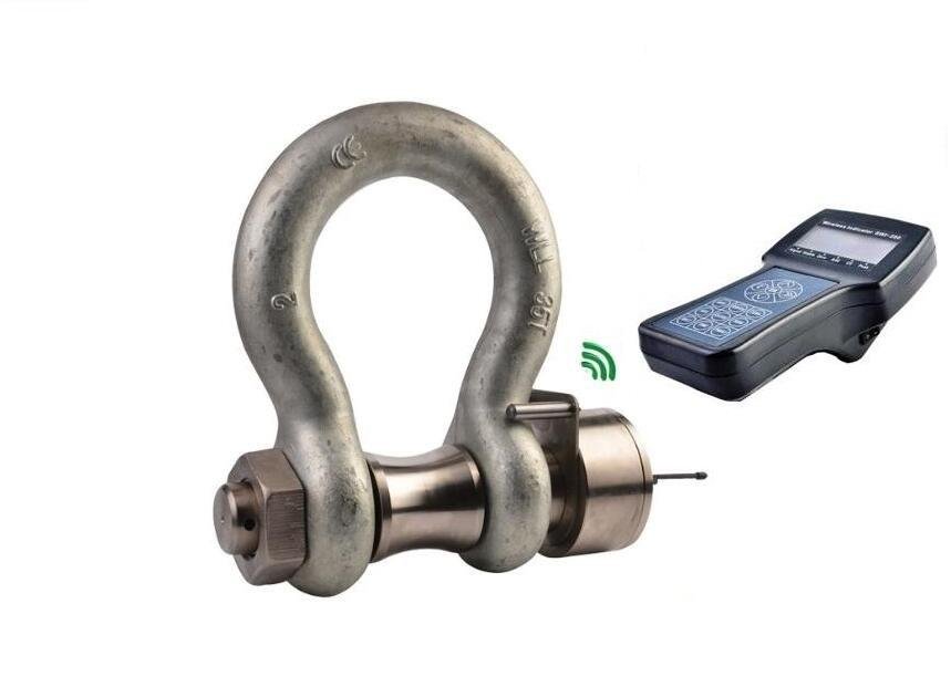 Alloy steel wireless load cell point load shackle