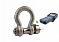 Alloy steel wireless load cell point load shackle