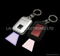 Solar Power LED Keychain