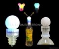 Light Up Bottle stoppers with PVC Ball Top