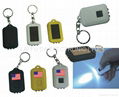 Solar Power LED Keychain