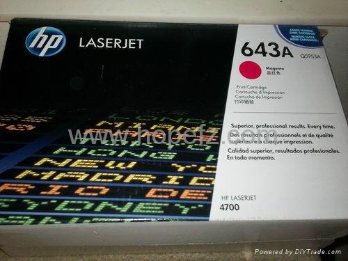 HP 643A Black/Magenta/Blue/Yellow LaserJet Toner Cartridge Q5950A/51A/52A/53A 2
