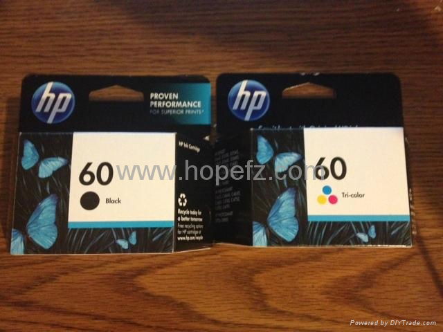 HP 60 Black and Color Ink Cartridge CC640WN/CC643WN printer cartridge for sale  