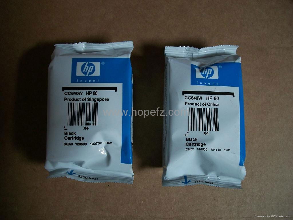 HP 60 Black and Color Ink Cartridge CC640WN/CC643WN printer cartridge for sale   2