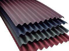 Corrugated sheeting corrugated roof