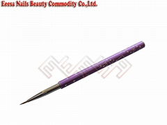 Eeesa Metal Handle Beauty Nail Art Tool Pure Kolinsky Sable Hair Nail Art Brush 