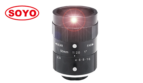 5.0 Megapixel machine vision lens 8mm, 12mm, 16mm, 25mm, 35mm, 50mm, 75mm 1" 2