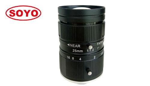 10 Megapixel machine vision lens 6mm, 8mm, 12mm, 16mm, 25mm, 35mm, 50mm, 75mm 1" 3