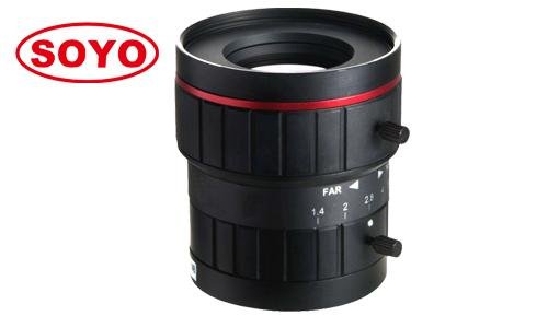 10 Megapixel machine vision lens 6mm, 8mm, 12mm, 16mm, 25mm, 35mm, 50mm, 75mm 1" 4