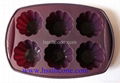 6-Cavity Silicone Flower Shaped Cake Mold 2