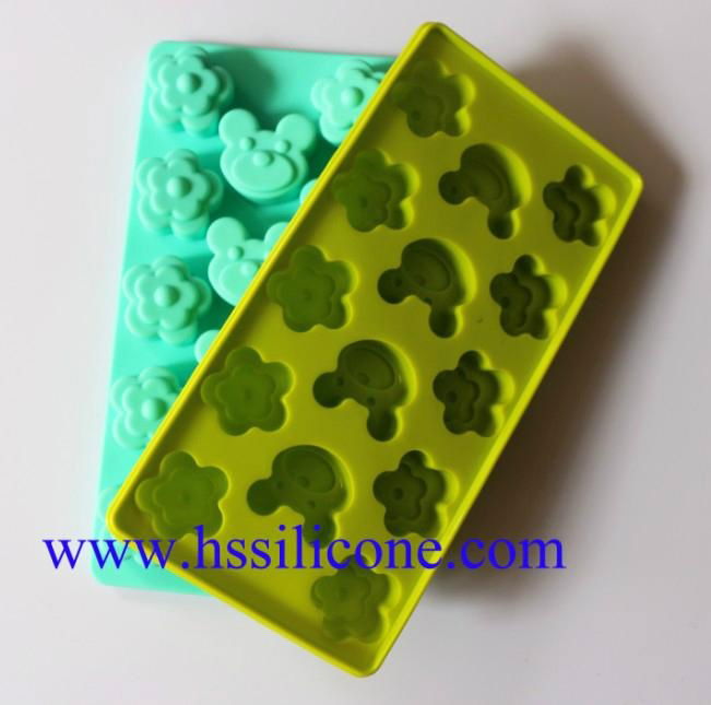Flower & Michey Ice Cube Tray Candy Mold