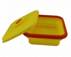 Silicone Collapsible Lunch Box Food Container Folding Bento Box