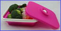 Silicone Collapsible Lunch Box Food Container Folding Bento Box 3