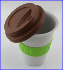 Travel Ceramic Coffee Mug Cup 